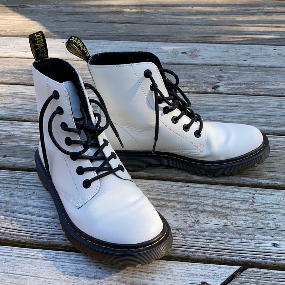 Dr. Martens White Luana Boots